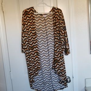 Black and brown Chevron lularoe lindsay